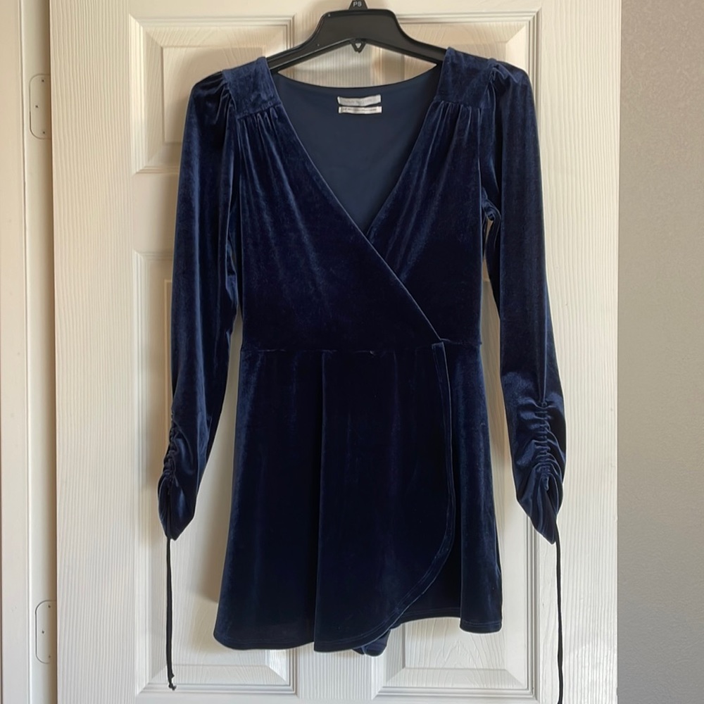 Urban Outfitters Midnight Blue Romper Dress
